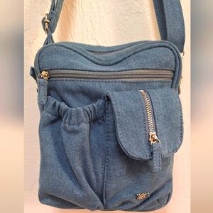 SALE Denim Crossbody Bag with lots of space. Great quality from Purse King.